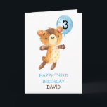 Boy Grattis på födelsedagen Cute Bear Balloon Kids Kort<br><div class="desc">Boy Grattis på födelsedagen Cute Bear Balloon Kids Anpassningsbar</div>