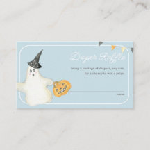 Boy Halloween Ghost Baby Shower Raffle
