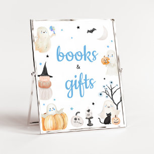 Boy Halloween Little Boo Bokar och Gifts Poster