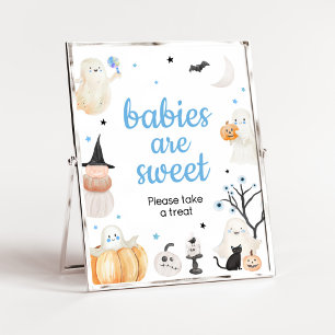 Boy Halloween Little Boo Spädbarn är Sweet Poster