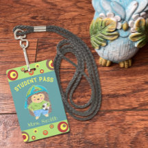 Boy hedgehog student hall pass