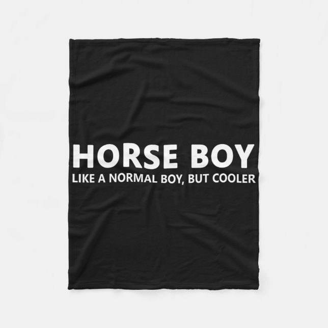  Boy Horse Boy Fleecefilt (Framsidan)