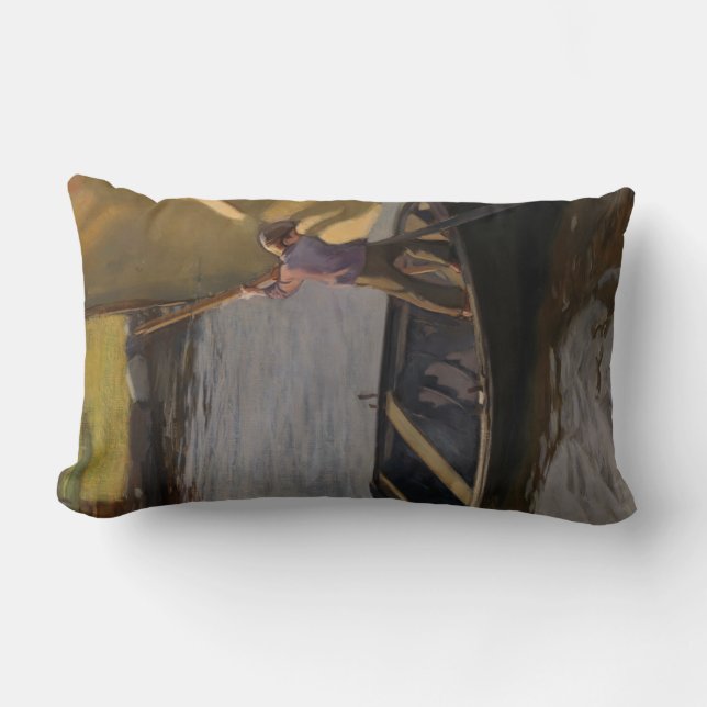 Boy i en segelbåt (av Magnus Enckell) Lumbarkudde (Framsida)