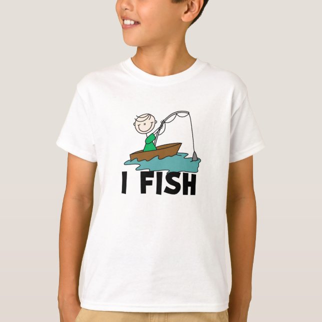 Boy I Fish Tee Shirt (Framsida)