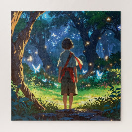 Boy in magical forest pussel