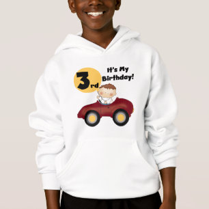 Boy in Red Car 3rd Birthday T-shirts and Gifts