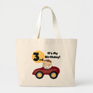 Boy in Red Car 3rd Birthday T-shirts and Gifts Jumbo Tygkasse