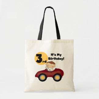 Boy in Red Car 3rd Birthday T-shirts and Gifts Tygkasse