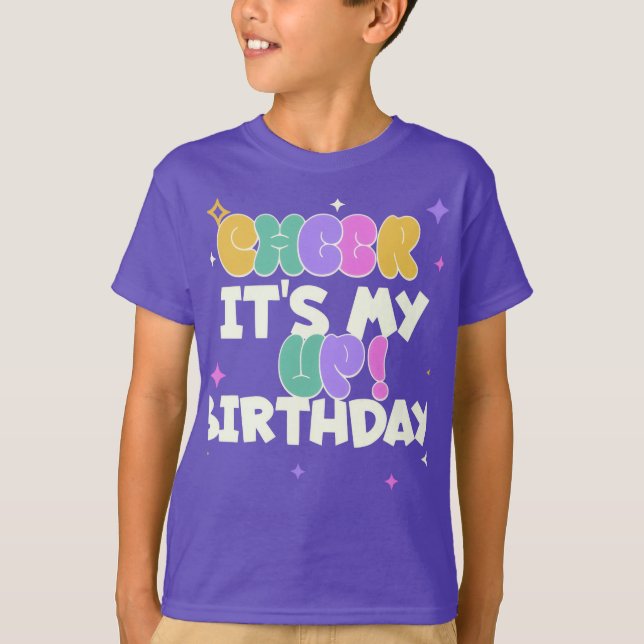 BOY KIDS BIRTHDAY CHEER UP T SHIRT  (Framsida)