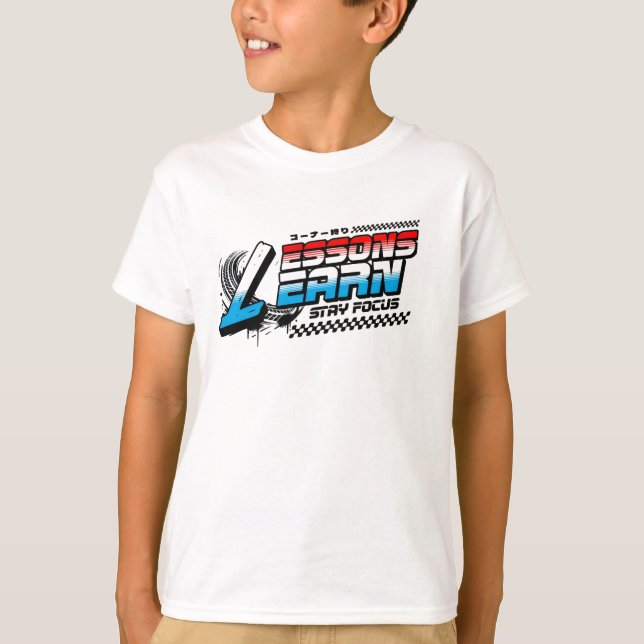 BOY KIDS FOCUS LESSONS LEARN JERSEY T SHIRT  (Framsida)