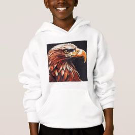 Boy Kids Pullover Print Eagle Hoodies T Shirt