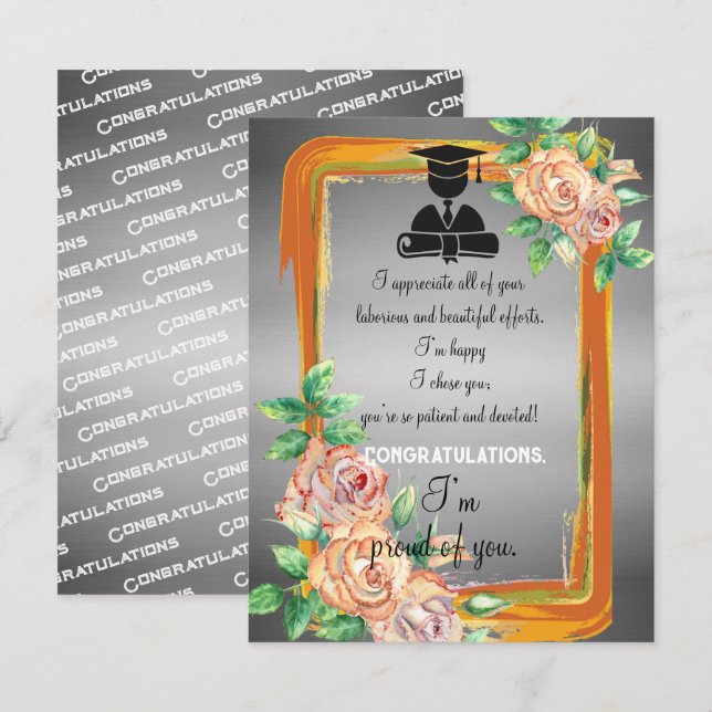 Boy kompis studenten kort (Fram/baksida)