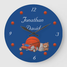 Boy Leksaker Thated Acrylic Wall Clock Stor Klocka