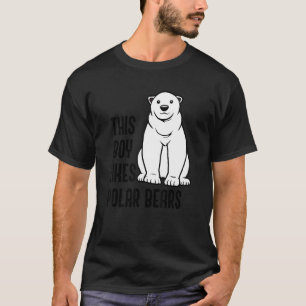 Boy Likes Polar Bears Wildlife Expediature T Shirt