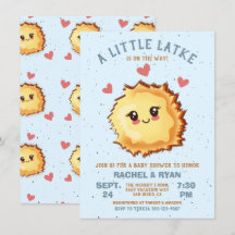 Boy Little Latke Hanukkah Baby Shower