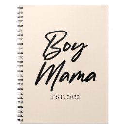 Boy Mamma Anpassningsbar Est. Lägsta antal Mamma M Anteckningsbok