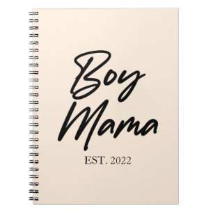 Boy Mamma Anpassningsbar Est. Lägsta antal Mamma M Anteckningsbok