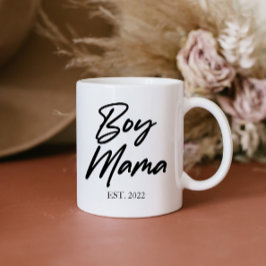 Boy Mamma Anpassningsbar Est. Lägsta antal Mamma M Kaffemugg