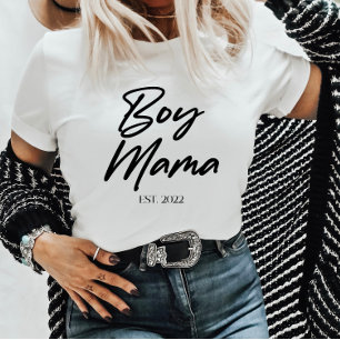 Boy Mamma Anpassningsbar Est. Lägsta antal Mamma M T Shirt