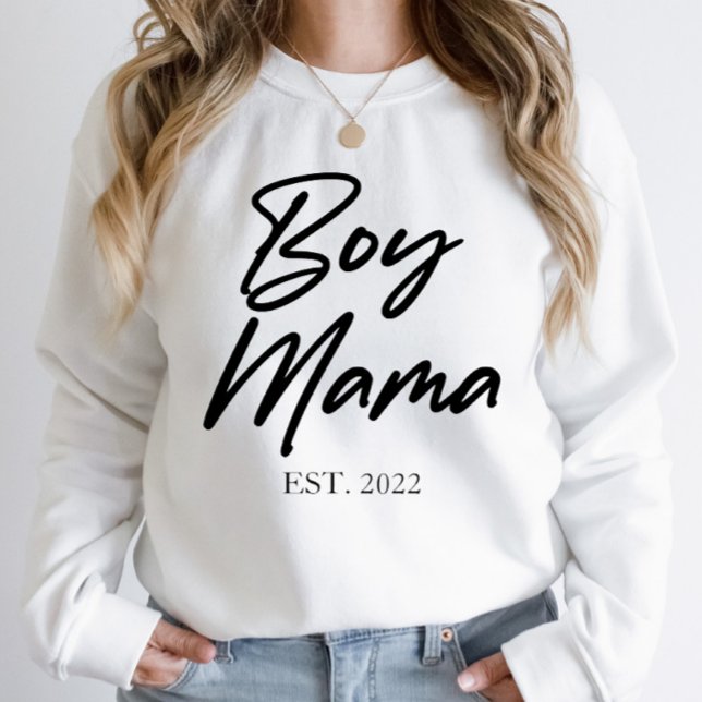 Boy Mamma Anpassningsbar Est. Lägsta antal Mamma M T Shirt (Skapare uppladdad)