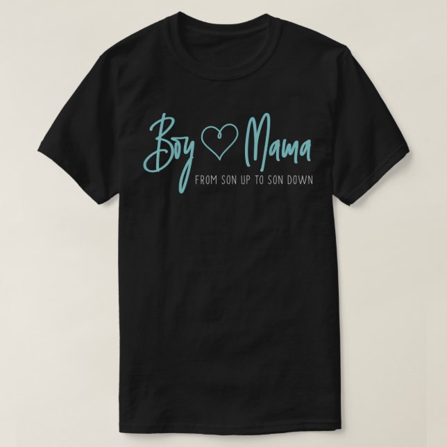 Boy Mamma från son till son ner - Mor Mamma T Shirt (Design framsida)