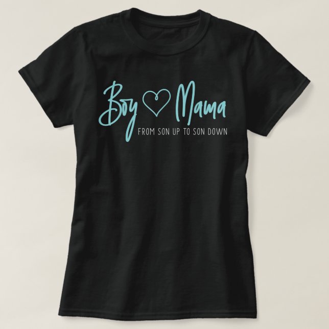 Boy Mamma från son till son ner - Mor Mamma T Shirt (Design framsida)