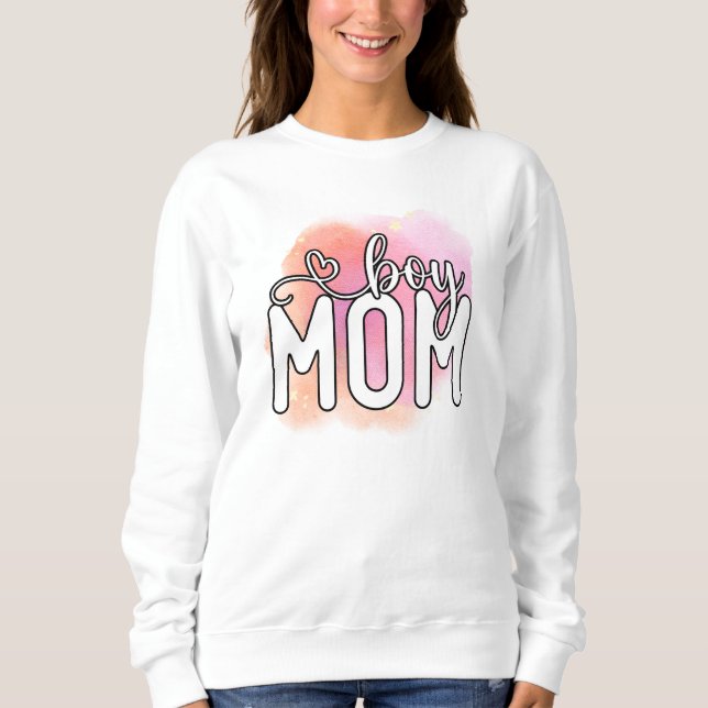 Boy Mamma Mamma Gift för Mamma Mors dag T Shirt (Framsida)