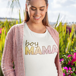 Boy Mamma matchande rosa färg dam T Shirt
