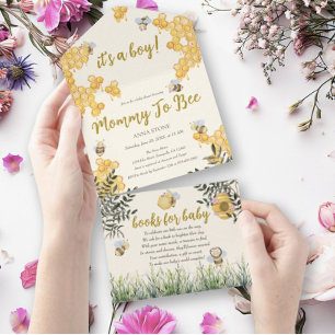 Boy Mammy till Bee Cute Honeycomb Baby Shower