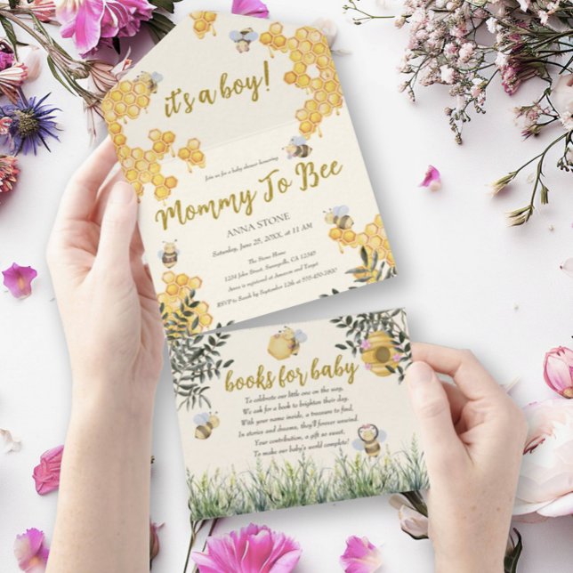 Boy Mammy till Bee Cute Honeycomb Baby Shower (Skapare uppladdad)