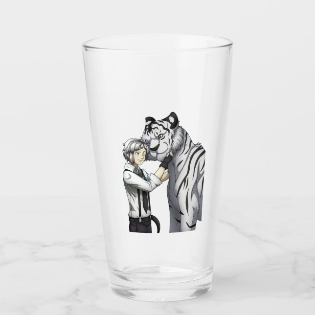 Boy med White Tiger Glaskopp (Framsida)