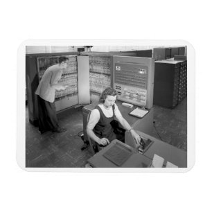 Boy Meets Girl, Computer Dating, Vintage Stil Magnet