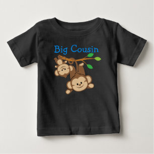 Boy Monkey Big Cousin T-shirt