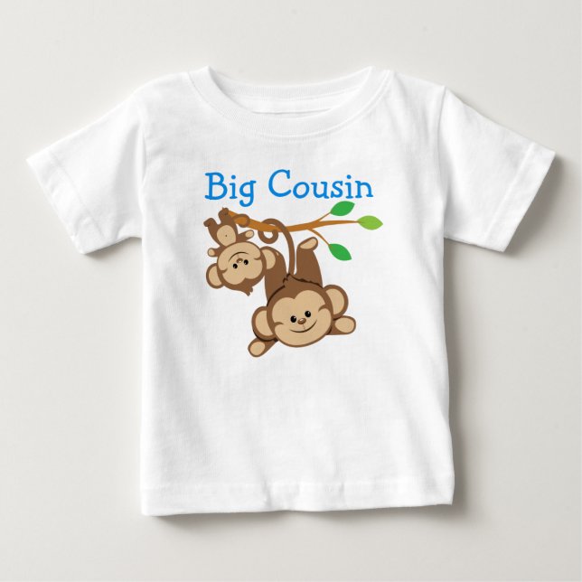 Boy Monkey Big Cousin Tee (Framsida)