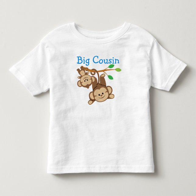 Boy Monkey Big Cousin Tee (Framsida)