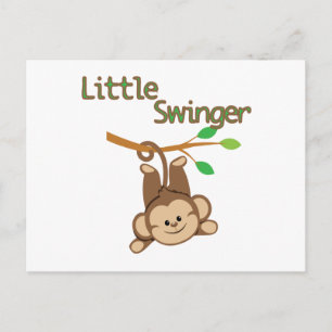 Boy Monkey Little Swinger Vykort
