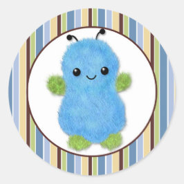 BOY MONSTER Peek a Boo Baby Monsters PABC #8 Runt Klistermärke