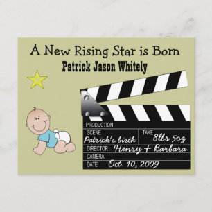 Boy Movie Star Baby meddelande