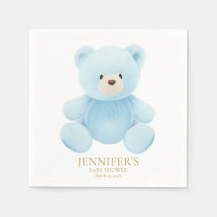 Boy Nalle Baby Shower Pappersservett