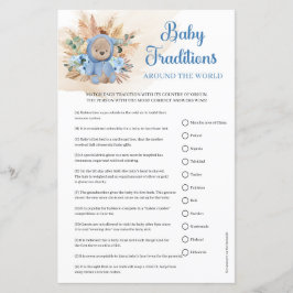 Boy nalle Baby Traditions världs runt