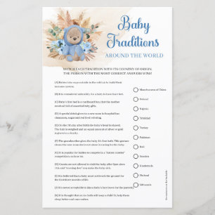 Boy nalle Baby Traditions världs runt