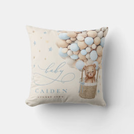 Boy Nalle Neutralt Baby Shower Nursery Gift Kudde