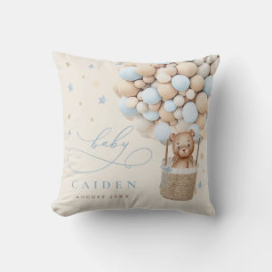 Boy Nalle Neutralt Baby Shower Nursery Gift Kudde