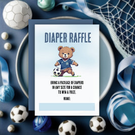 Boy Nalle Soccer Baby Shower Raffle
