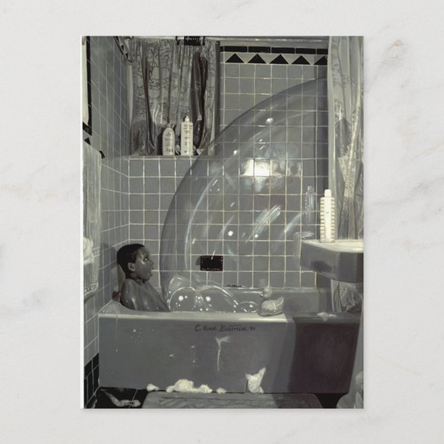 Boy och Bubble 1990 Vykort (Framsida)