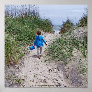 Boy och hans Pail Poster