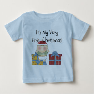 Boy och Presenter 1:a julskjortan och julskjortor T-shirt