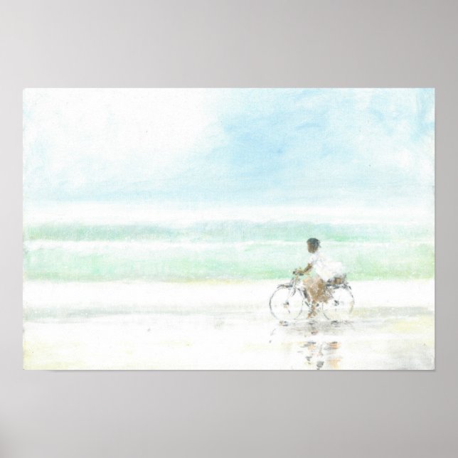 Boy på Bicycle Poster (Framsidan)