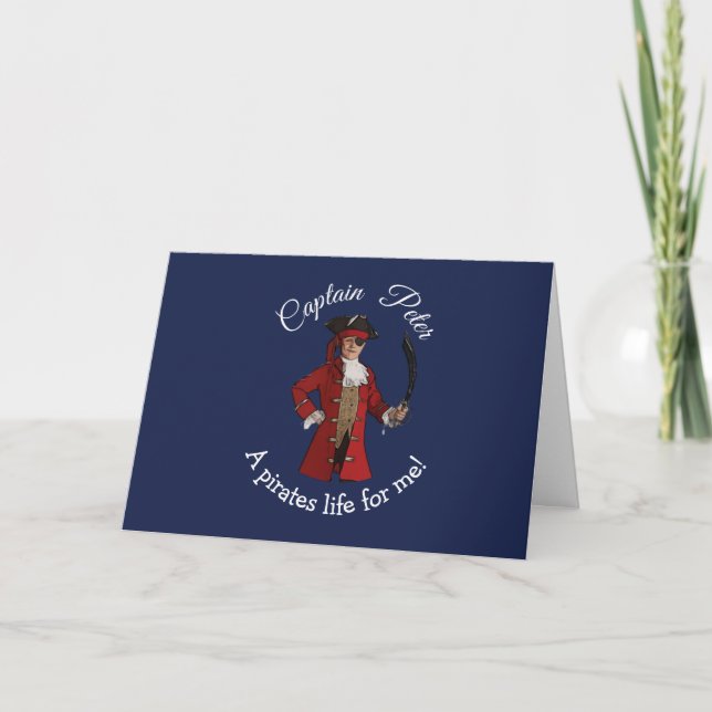 Boy Pirat Card Kort (Framsida)