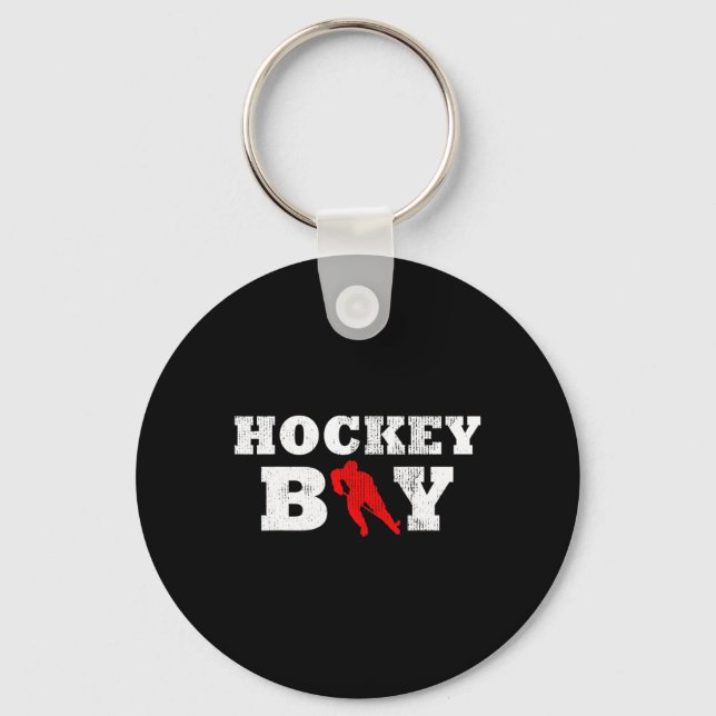 Boy Player Silhouette Sport Gift Nyckelring (Framsida)